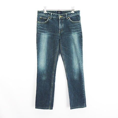 【中古】サムシング something Vienus Jean 97112 デニム ジーンズ ボトムス スリム ストレート ユーズド加工 29 インディゴブルー ※EKM レディース 【ベクトル 古着】 231130