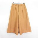 【中古】プロポーション ボディドレッシング PROPORTION BODY DRESSING パンツ ボトムス ガウチョ 無地 3 ブラウン ※EKM レディー...