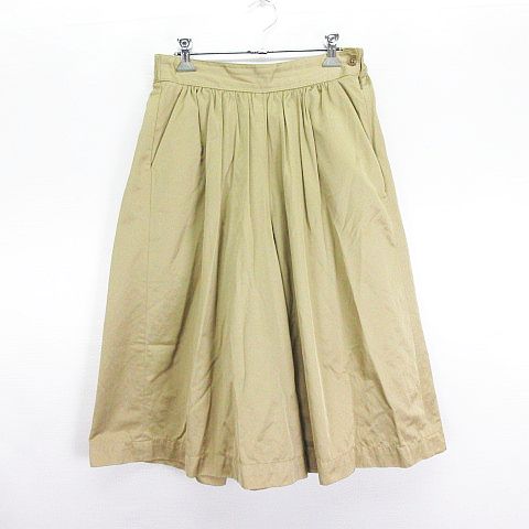 【中古】無印良品 良品計画 パンツ ボトムス ガウチョ M ベージュ ※EKM レディース 【ベクトル 古着】 240208