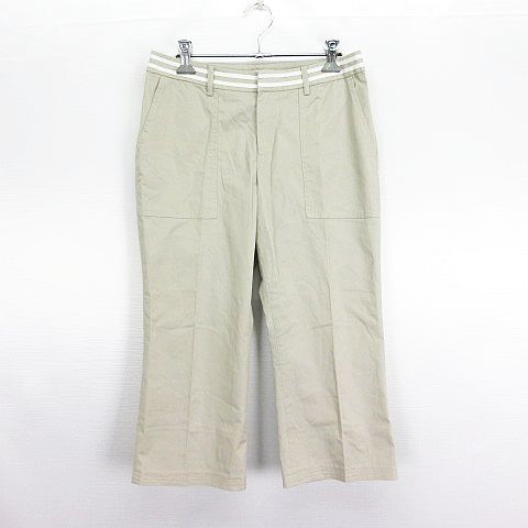 【中古】アフタヌーンティー Afternoon Tea パンツ ボトムス クロップド サブリナ ストレッチ 38 カーキ ※EKM レディース 【ベクトル 古着】 240413 【中古】アフタヌーンティー Afternoon Tea パンツ ボトムス クロップド サブリナ ストレッチ 38 カーキ ※EKM レディース 【ベクトル 古着】 240413