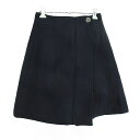 【中古】未使用品 Rollina パンツ ボトムス キュロット ラップ ウール混 厚手 64 ネイビー ※EKM レディース 【ベクトル 古着】 240817