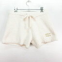 【中古】ジェラートピケ gelato pique ルームウェア ショートパンツ ボトムス モコモコ ロゴ ストレッチ F ベビーピンク ※EKM レディース 【...