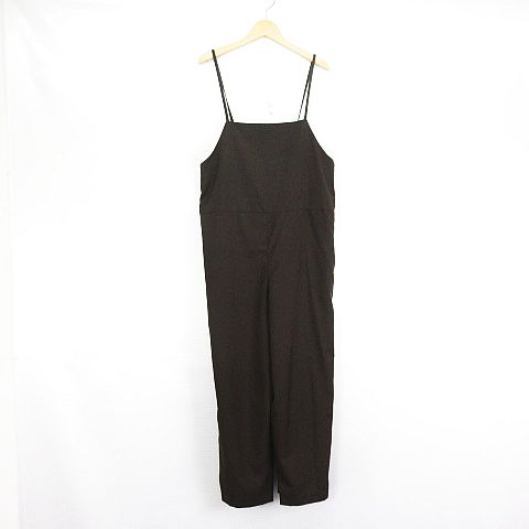 【中古】コムサイズム COMME CA ISM オールインワン サロペット ロング丈 7 ブラウン ※EKM レディース 【ベクトル 古着】 250108