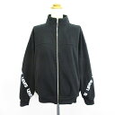 【中古】リーバイス Levi's A6225-0001 ジャケット ブルゾン 長袖 ドロップショルダー ジップアップ 裏フリース ロゴ S ブラック ※EKM レディース 【ベクトル 古着】 250113