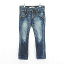 【中古】リーバイス Levi's RE502-0001 デニム ジーンズ ボトムス スリム ストレート ローライズ ユーズド加工 クラッシュ 29 インディゴ ...