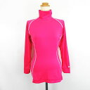 【中古】アンダーアーマー UNDER ARMOUR WFT5048 インナーシャツ 長袖 ハイネック ヒートギア ロゴ ストレッチ MD ピンク スポーツウェア...