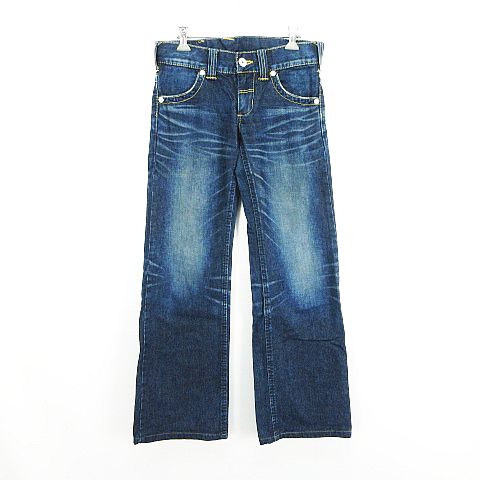 【中古】リー LEE COWBOY 82200 デニム ジーンズ ボトムス ブーツカット ローライズ ユーズド加工 XS インディゴ ※EKM レディース 【ベクトル 古着】 250319 【中古】リー LEE COWBOY 82200 デニム ジーンズ ボトムス ブーツカット ローライズ ユーズド加工 XS インディゴ ※EKM レディース 【ベクトル 古着】 250319