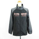 【中古】ルコックスポルティフ le coq sportif ジャンパー ブルゾン ウィンドブレーカー 長袖 ジップアップ ロゴ 裏メッシュ L ブラック×グレー...