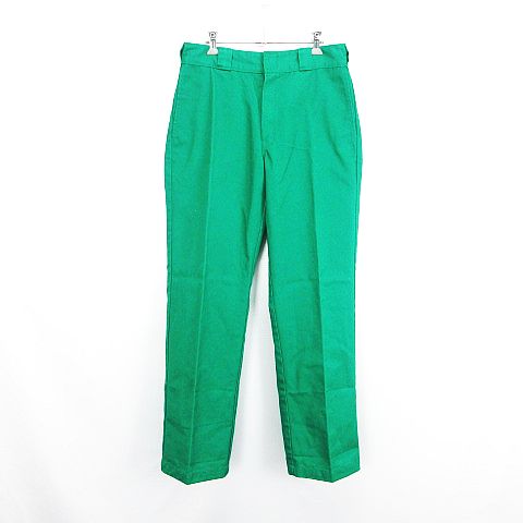 【中古】ディッキーズ Dickies 874 ワークパンツ ボトムス ストレート 32 グリーン ※EKM メンズ 【ベクトル 古着】 250611