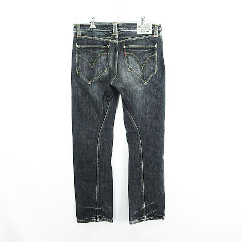 【中古】リーバイスエンジニアドジーンズ Levi's Engineered Jeans EJ021-0003 デニム ジーンズ ボトムス 立体裁断 ユーズド加工 32 ブラック ※EKM メンズ 【ベクトル 古着】 250726