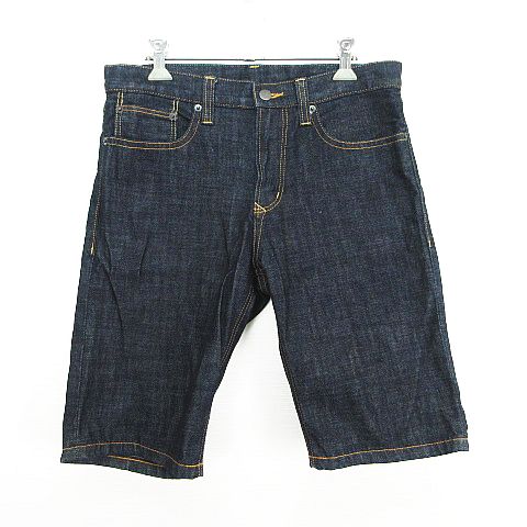 【中古】無印良品 良品計画 デニム ジーンズ ボトムス ショート ハーフ S インディゴ ※EKM メンズ 【ベクトル 古着】 251008