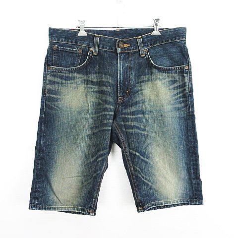 【中古】エドウィン EDWIN 503 50331 デニム ジーンズ ボトムス ハーフパンツ ユーズド加工 34 インディゴ ※EKM メンズ 【ベクトル 古着】 251113