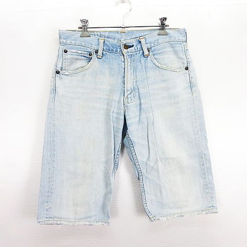 【中古】リーバイス Levi's 503 SP503-0012 デニム ジーンズ ボトムス ハーフパンツ ダメージ加工 29 ライトブルー ※EKM メンズ 【ベクトル 古着】 251129