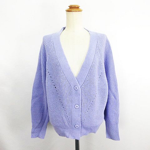 【中古】未使用品 Oeillet クロスプラス ニット カーディガン 長袖 Vネック M パープル ※EKM レディース 【ベクトル 古着】 251220表記サイズM バスト 79〜87 身長 154〜162実寸サイズ身幅：54cm　着丈：57cm　ゆき丈：74cm　　素材アクリル100%色パープル ※照明や撮影環境により、実物と若干お色が違う場合がございます。予めご了承下さい。状態タグ付きの未使用品です。 ※未使用品・新品同様の商品ではございますが、一度は一般の方の手に渡り、個人で保管されていた商品です。 また、保管・陳列時の薄いスレなど微細な状態変化が見られる場合がございます。ご理解の上ご購入ください。 商品のお問い合わせの回答を休止しております。＊各商品ページの商品詳細等をご確認の上ご購入ください。【中古】未使用品 Oeillet クロスプラス ニット カーディガン 長袖 Vネック M パープル ※EKM レディース 【ベクトル 古着】 251220状態ランク　”S”詳細については、下記および「状態ランクについて」ページをご覧ください。未使用・新品の商品ほぼ新品同様の商品使用感が少なく、かなり状態の良い商品使用感はあるが、傷や汚れの少ない商品使用感の他、傷や汚れが見られる商品かなり大きな傷みがある難あり商品※S〜CランクはUSED品となりますので、使用感をご理解の上でご入札下さい。状態ランクについてinformation表記サイズM バスト 79〜87 身長 154〜162実寸サイズ身幅：54cm　着丈：57cm　ゆき丈：74cm　　素材アクリル100%色パープル ※照明や撮影環境により、実物と若干お色が違う場合がございます。予めご了承下さい。状態タグ付きの未使用品です。 ※未使用品・新品同様の商品ではございますが、一度は一般の方の手に渡り、個人で保管されていた商品です。 また、保管・陳列時の薄いスレなど微細な状態変化が見られる場合がございます。ご理解の上ご購入ください。 商品のお問い合わせの回答を休止しております。＊各商品ページの商品詳細等をご確認の上ご購入ください。本商品は一点物です他サイトや店舗にて販売している商品です。多少のお時間差にて欠品になることもございます。予めご了承頂ますようお願い致します。ベクトル・サイズガイドはこちらこの商品と同じブランドの商品を見る