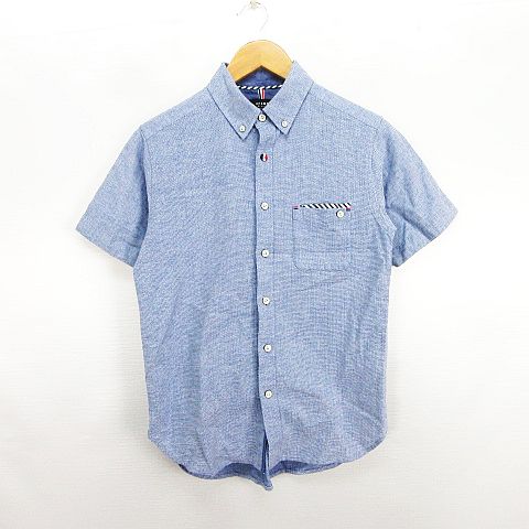 【中古】ビームスハート BEAMS HEART シャツ 半袖 ボタンダウン 麻混 S ブルー系 ※EKM メンズ 【ベクトル 古着】 260604ブランドビームスハート BEAMS HEART表記サイズS実寸サイズ肩幅：40cm　身幅：47cm　着丈：67.5cm　袖丈：19.5cm　　素材【本体】 コットン88% 麻12% 【別布】 コットン100%色ブルー系 ※照明や撮影環境により、実物と若干お色が違う場合がございます。予めご了承下さい。状態若干の使用感がありますが、その他に目立ったダメージはなく、問題なくご使用いただける商品です。 ※あくまでも中古品ですので掲載写真や記載内容をご確認いただき、ご理解の上ご購入ください。 商品のお問い合わせの回答を休止しております。＊各商品ページの商品詳細等をご確認の上ご購入ください。【中古】ビームスハート BEAMS HEART シャツ 半袖 ボタンダウン 麻混 S ブルー系 ※EKM メンズ 【ベクトル 古着】 260604状態ランク　”AB”詳細については、下記および「状態ランクについて」ページをご覧ください。未使用・新品の商品ほぼ新品同様の商品使用感が少なく、かなり状態の良い商品使用感はあるが、傷や汚れの少ない商品使用感の他、傷や汚れが見られる商品かなり大きな傷みがある難あり商品※S〜CランクはUSED品となりますので、使用感をご理解の上でご入札下さい。状態ランクについてinformationブランドビームスハート BEAMS HEART表記サイズS実寸サイズ肩幅：40cm　身幅：47cm　着丈：67.5cm　袖丈：19.5cm　　素材【本体】 コットン88% 麻12% 【別布】 コットン100%色ブルー系 ※照明や撮影環境により、実物と若干お色が違う場合がございます。予めご了承下さい。状態若干の使用感がありますが、その他に目立ったダメージはなく、問題なくご使用いただける商品です。 ※あくまでも中古品ですので掲載写真や記載内容をご確認いただき、ご理解の上ご購入ください。 商品のお問い合わせの回答を休止しております。＊各商品ページの商品詳細等をご確認の上ご購入ください。本商品は一点物です他サイトや店舗にて販売している商品です。多少のお時間差にて欠品になることもございます。予めご了承頂ますようお願い致します。ベクトル・サイズガイドはこちらこの商品と同じブランドの商品を見る