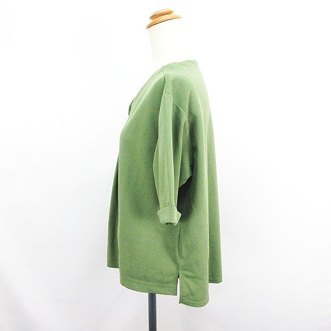 【中古】アフタヌーンティー Afternoon Tea カットソー 半袖 クロスオーバーVネック ストレッチ M オリーブグリーン ※EKM レディース 【ベクトル 古着】 260804 vectorpremium-19322439 ブランド古着ベクトルプレミアム店 サンプル画像2