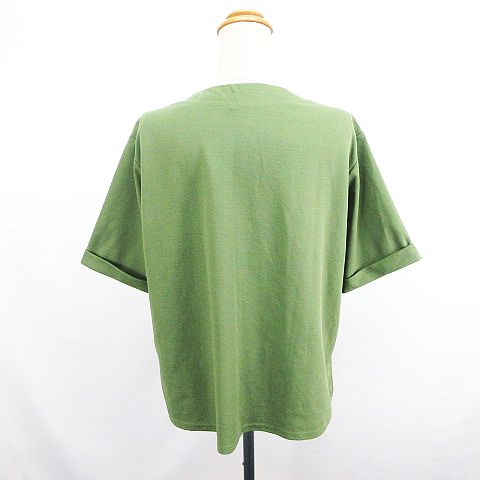 【中古】アフタヌーンティー Afternoon Tea カットソー 半袖 クロスオーバーVネック ストレッチ M オリーブグリーン ※EKM レディース 【ベクトル 古着】 260804 vectorpremium-19322439 ブランド古着ベクトルプレミアム店 サンプル画像3
