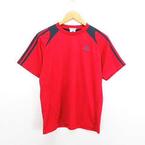 【中古】アディダス adidas Tシャツ カットソー 半袖 クルーネック ライン ロゴ M レッド×グレー スポーツウェア ※EKM メンズ 【ベクトル 古着】 260813ブランドアディダス adidas表記サイズM実寸サイズ身幅：48.5cm　着丈：61cm　ゆき丈：40cm　　素材ポリエステル100%色レッド×グレー ※照明や撮影環境により、実物と若干お色が違う場合がございます。予めご了承下さい。状態若干の使用感がありますが、その他に目立ったダメージはなく、問題なくご使用いただける商品です。 ※あくまでも中古品ですので掲載写真や記載内容をご確認いただき、ご理解の上ご購入ください。 商品のお問い合わせの回答を休止しております。＊各商品ページの商品詳細等をご確認の上ご購入ください。【中古】アディダス adidas Tシャツ カットソー 半袖 クルーネック ライン ロゴ M レッド×グレー スポーツウェア ※EKM メンズ 【ベクトル 古着】 260813状態ランク　”AB”詳細については、下記および「状態ランクについて」ページをご覧ください。未使用・新品の商品ほぼ新品同様の商品使用感が少なく、かなり状態の良い商品使用感はあるが、傷や汚れの少ない商品使用感の他、傷や汚れが見られる商品かなり大きな傷みがある難あり商品※S〜CランクはUSED品となりますので、使用感をご理解の上でご入札下さい。状態ランクについてinformationブランドアディダス adidas表記サイズM実寸サイズ身幅：48.5cm　着丈：61cm　ゆき丈：40cm　　素材ポリエステル100%色レッド×グレー ※照明や撮影環境により、実物と若干お色が違う場合がございます。予めご了承下さい。状態若干の使用感がありますが、その他に目立ったダメージはなく、問題なくご使用いただける商品です。 ※あくまでも中古品ですので掲載写真や記載内容をご確認いただき、ご理解の上ご購入ください。 商品のお問い合わせの回答を休止しております。＊各商品ページの商品詳細等をご確認の上ご購入ください。本商品は一点物です他サイトや店舗にて販売している商品です。多少のお時間差にて欠品になることもございます。予めご了承頂ますようお願い致します。ベクトル・サイズガイドはこちらこの商品と同じブランドの商品を見る