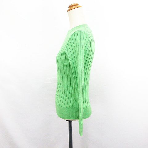 【中古】ロペピクニック ROPE Picnic ニット セーター 長袖 丸首 ワイドリブ 38 グリーン ※EKM レディース 【ベクトル 古着】 260819 vectorpremium-19401215 ブランド古着ベクトルプレミアム店 サンプル画像2