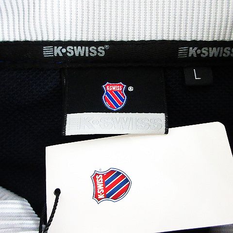 【中古】未使用品 ケースイス K・SWISS ジャージ ジャケット 長袖 ジップアップ 吸...