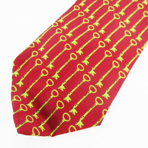 【中古】ジェイクルー J.CREW ネクタイ 総柄 キリン 鍵 レッド イエロー ヴィンテージ オールド メンズ 【ベクトル 古着】 241224 【中古】ジェイクルー J.CREW ネクタイ 総柄 キリン 鍵 レッド イエロー ヴィンテージ オールド メンズ 【ベクトル 古着】 241224