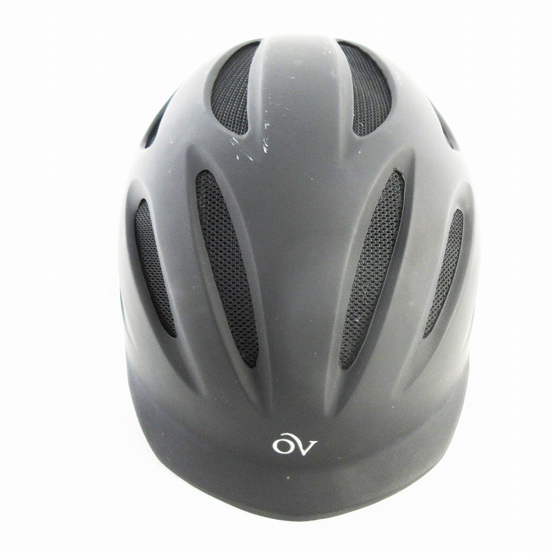 【中古】OVATION オベーション 乗馬用 ヘルメット ブラック 黒 収納袋付き 54-57 S/