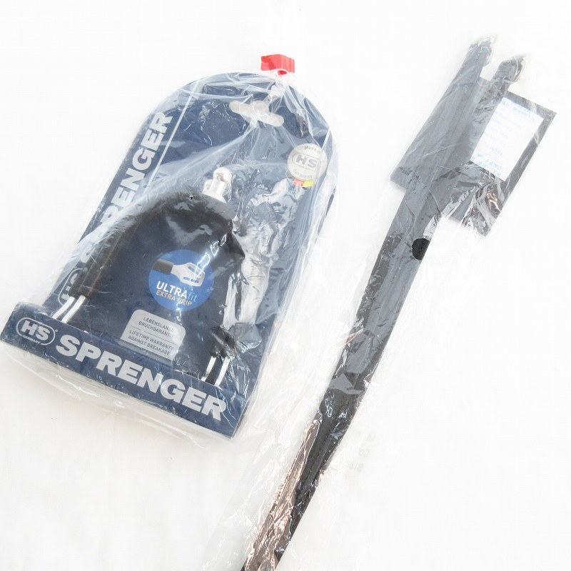 【中古】未使用品 HS SPRENGER ハームスプレンガー ウルトラグリップ 拍車先丸 革拍車ベルト ブラック ブルー セット その他 【ベクトル 古着】 250519