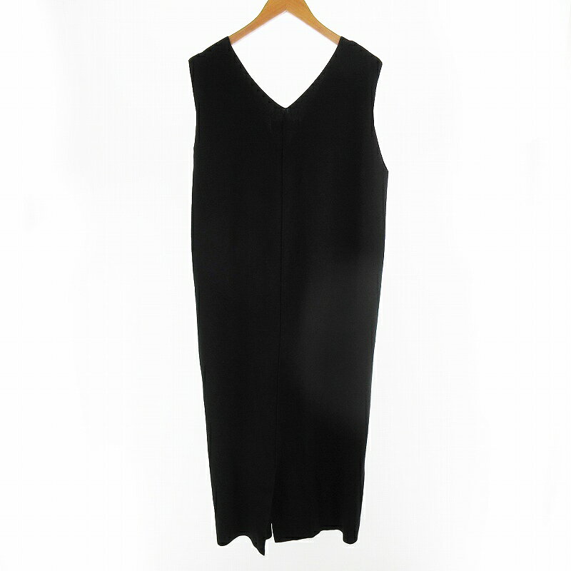 【中古】ロペピクニック ROPE Picnic アンチピリング ニット ジャンパースカート ワンピース ロング 黒 ブラック 40 ウール混 GDE-13150 レディース 【ベクトル 古着】 250621