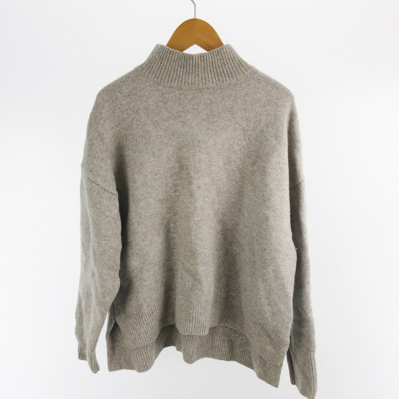 【中古】N.O.R.C (ノーク) ニット セーター ハイネック ウール 2 グレー トップス レディース 【ベクトル 古着】 250621