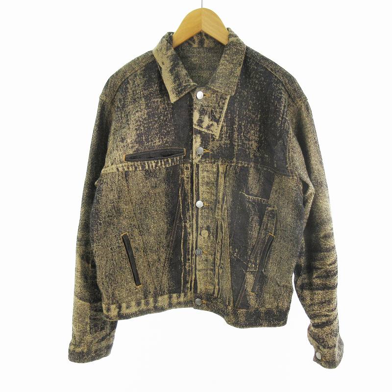 【中古】未使用品 26ss ダイスケ タナベ daisuke tanabe 38 x-ray jacuard denim jacket ジャガード デニムジャケット Gジャン 田邉大祐 ブラウン メンズ 【ベクトル 古着】 260415