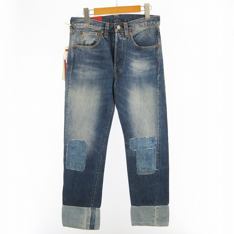[Used] Unused Levi's Vintage Clothing W29 501XX Denim Pants Jeans Big E/Selvedge PC9-47501-0171 Reproduction Indigo Repair Patchwork Bottoms Men's [Vector Used Clothing] 260703