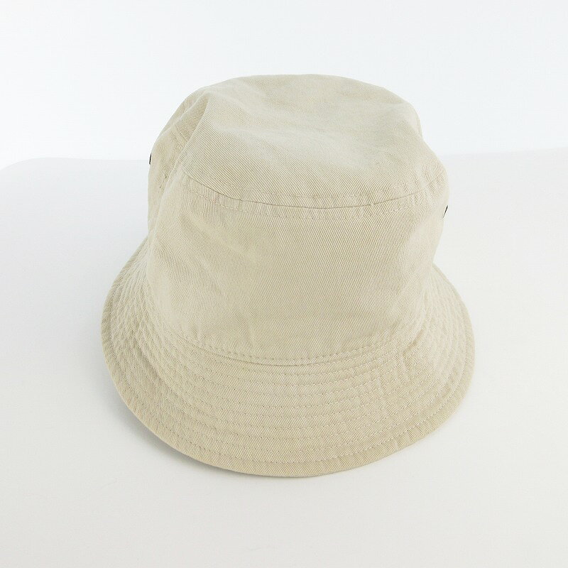 【中古】newhattan ニューハッタン S/M バケットハット ベージュ 帽子 コットン メ...