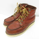 【中古】レッドウィング REDWING 93年 875 アイリッシュセッター ブーツ 半円犬タグ ヴィンテージ クラシック モック USA製 赤茶 オロラセット 7E 25cm相当 STK メンズ 【ベクトル 古着】 230921