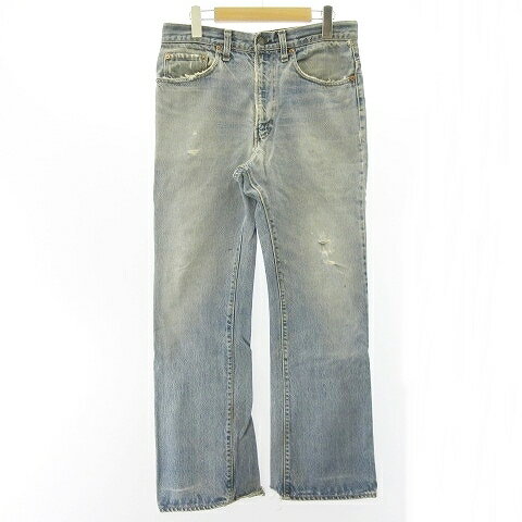 【中古】リーバイス Levi's 517 70's デニム 刻印6 ビッグE フレア ブーツカット インディゴ 実寸W31/30 STK メンズ 【ベクトル 古着】 231022