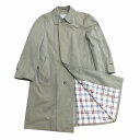 【中古】アクアスキュータム AQUASCUTUM Aqua5 90's ヴィンテージ ステンカラーコート 英国製 玉虫色 約M ■GY09 メンズ 【ベクトル 古着】 250407