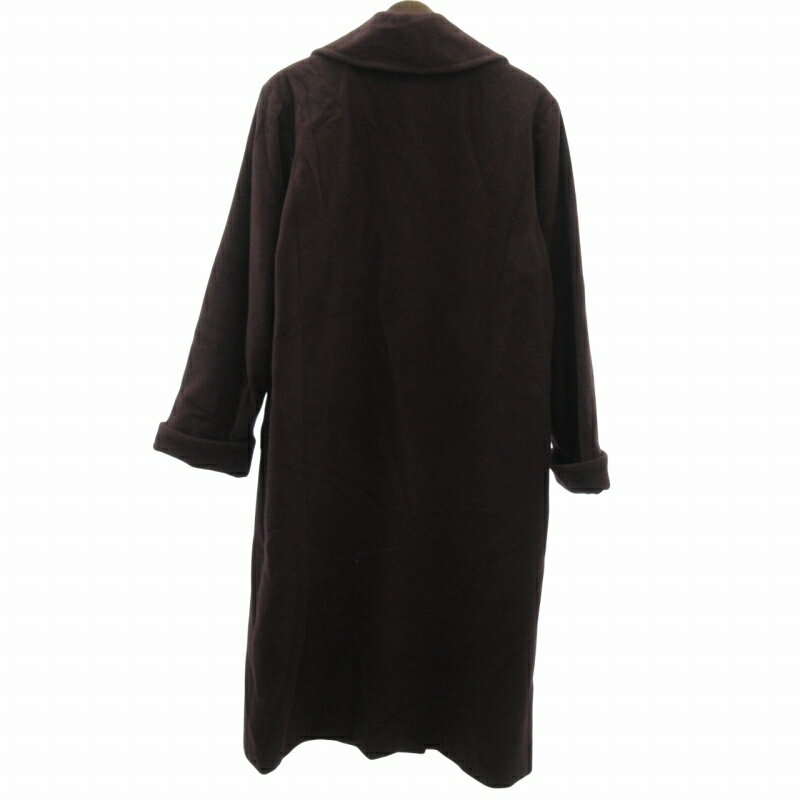 【中古】ブルックスブラザーズ BROOKS BROTHERS 美品 ダブルチェスターコート ジャケット ウールメルトン ベルト付き 9 紫 パープル 0428 ■GY09 レディース 【ベクトル 古着】 250428