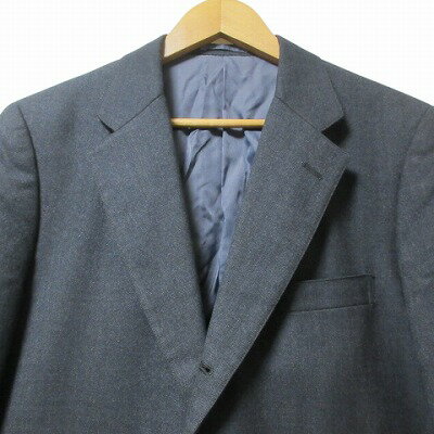 【中古】ジェイプレス J.PRESS テーラード ジャケット シングル 三つボタン段返り 総裏地 C94-W80-T180 LL相当 グレー ■GY09 X メンズ 【ベクトル 古着】 250526
