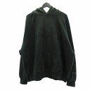 【中古】エフオージー エッセンシャルズ FOG ESSENTIALS ロゴ パーカー ラバープリント 黒 ブラック L メンズ 【ベクトル 古着】 250630
