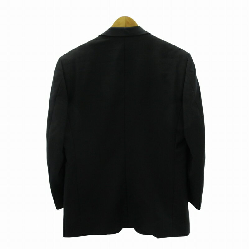 【中古】ランバン LANVIN PARIS 美品 モヘア タキシード スーツ セットアップ 1釦 黒 ブラック 48 約L相当 メンズ 【ベクトル 古着】 250724