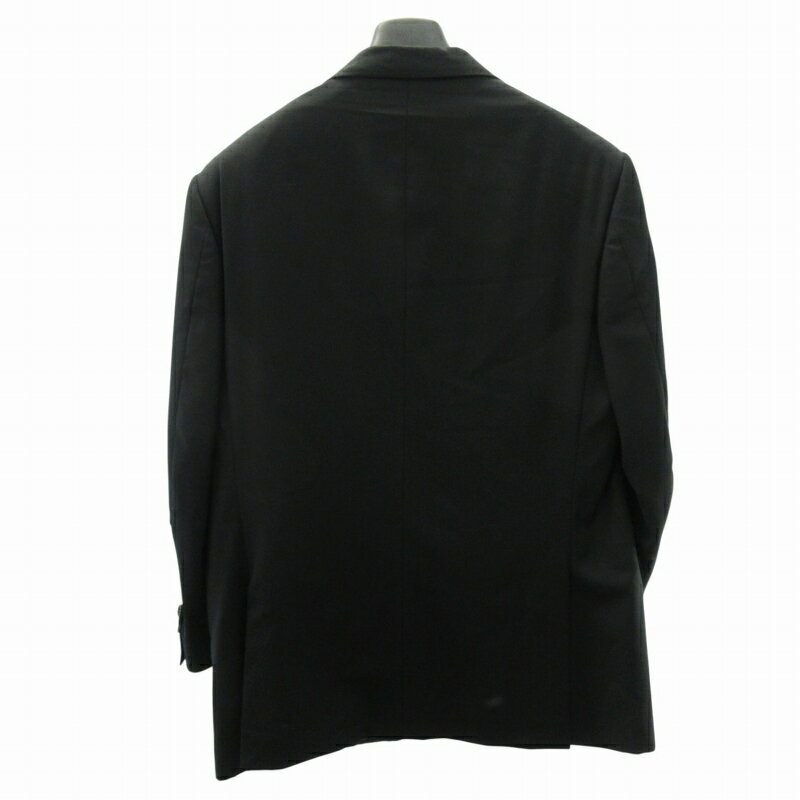 【中古】コルネリアーニ Corneliani スーツ セットアップ サイドベンツ 黒 ブラック 52 約XL 0724 メンズ 【ベクトル 古着】 250724