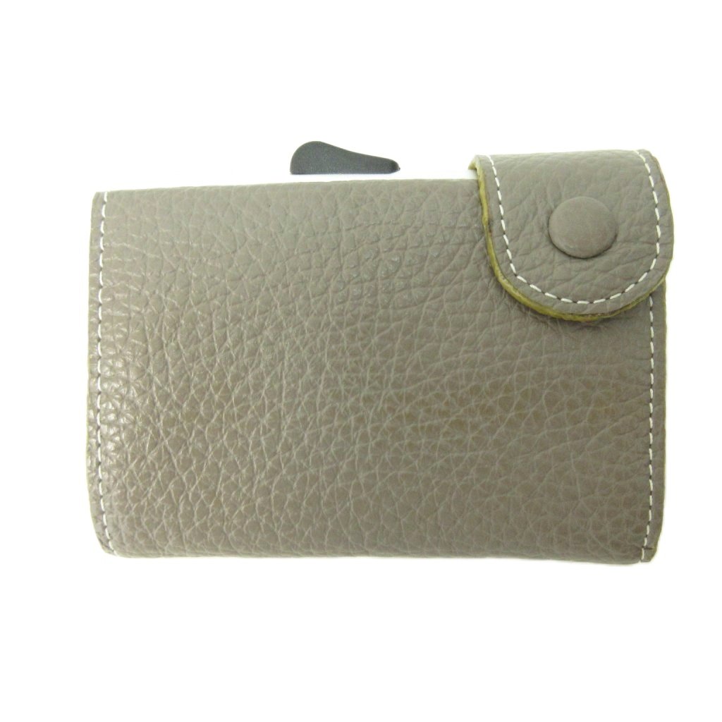 【中古】シーカンパニー C COMPANY 美品 カードケース メタルケース レザー グレー 0806 ●ECO メンズ 【ベクトル 古着】 250806