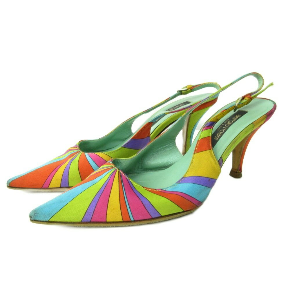 šۥ른å Sergio rossi ߥ塼 塼 ҡ 쥶 34 21.0cm ޥ顼 0908 YHS2 ǥ ڥ٥ȥ  250908