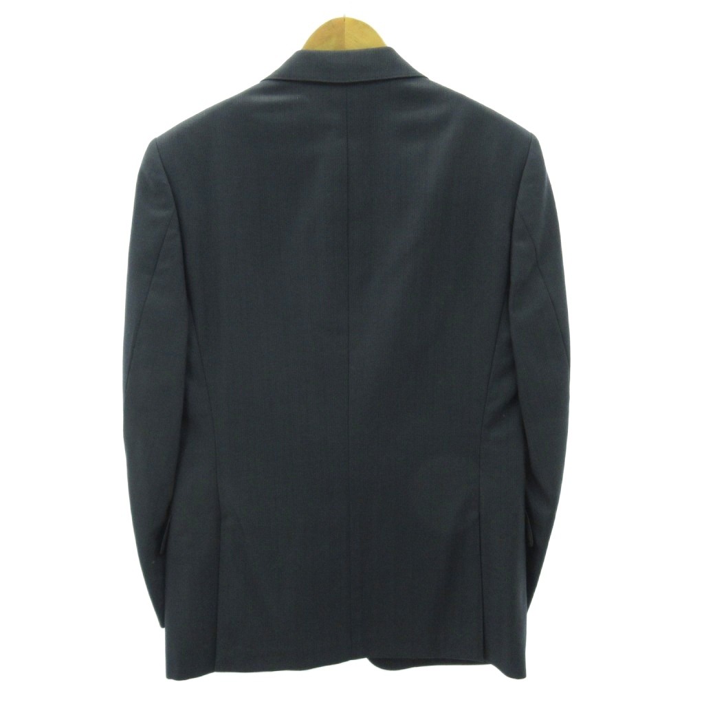 【中古】ダーバン DURBAN ヘリンボーン スーツ セットアップ サイドベンツ 半裏 青系 ブルー系 約S メンズ 【ベクトル 古着】 250909