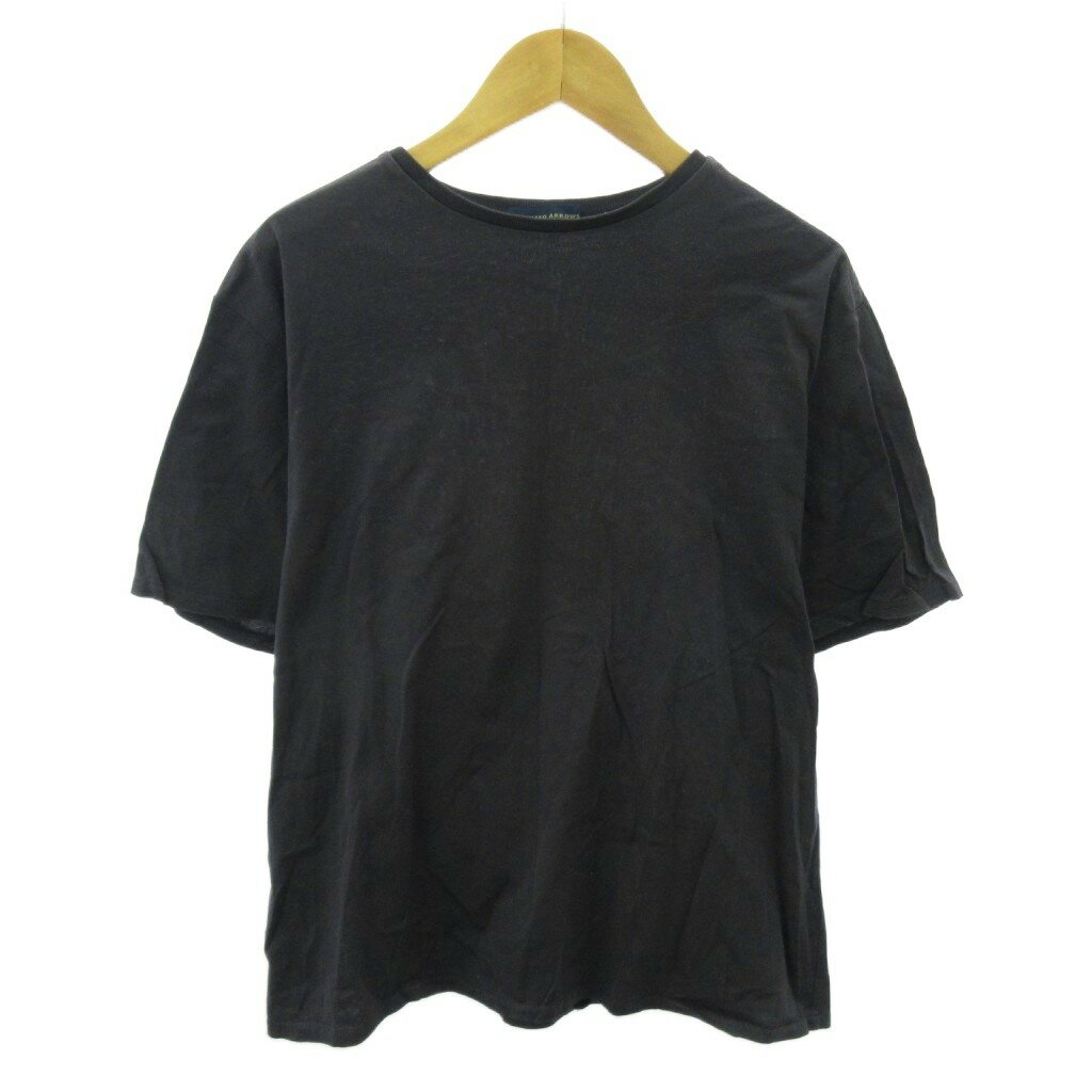 【中古】ユナイテッドアローズ UNITED ARROWS Tシャツ 無地 半袖 M 黒 ブラック 0928 ■YHS5 メンズ 【ベクトル 古着】 250928