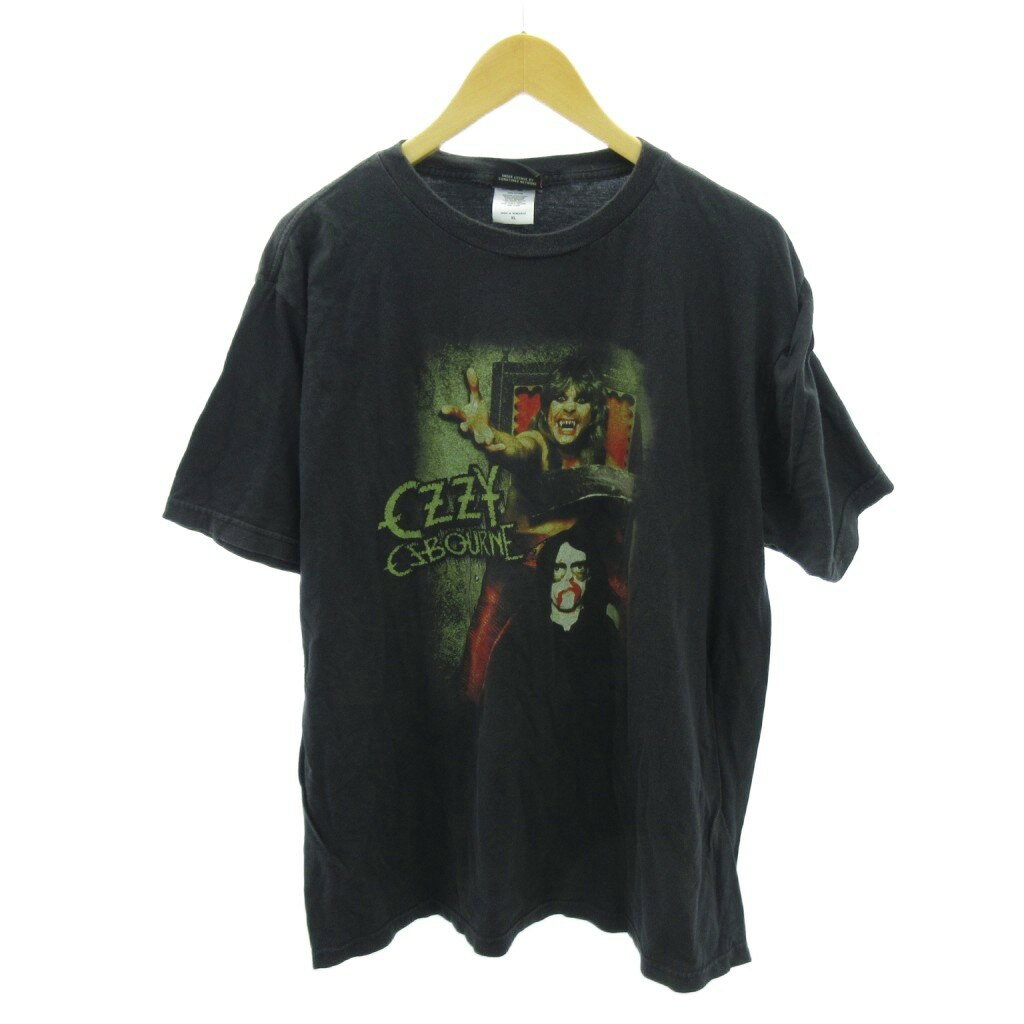 【中古】ヴィンテージ VINTAGE WINTERRAND 00s オジーオズボーン バンドTシャツ プリント 半袖 XL 黒 ブラック 1128 メンズ 【ベクトル 古着】 251128