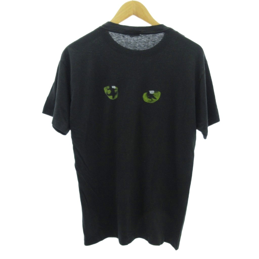 【中古】ヴィンテージ VINTAGE Anvil 80s ヴィンテージ CATS キャッツ ミュージカル Tシャツ 半袖 シングル 黒 ブラック XL 大きいサイズ メンズ 【ベクトル 古着】 251130