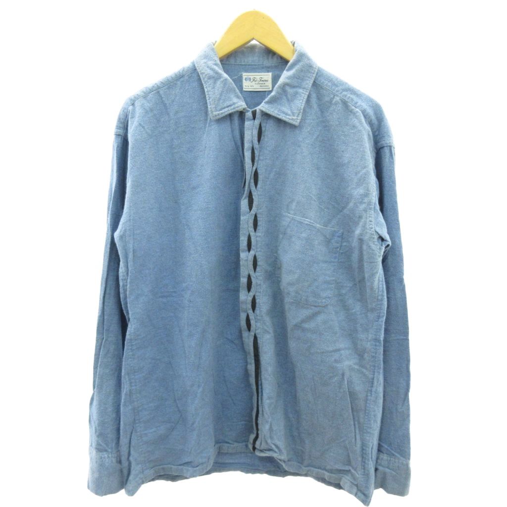 【中古】ヴィンテージ VINTAGE 60s ヴィンテージ Tri Towne シャツ ボックスシルエット 青 ブルー L メンズ 【ベクトル 古着】 251130