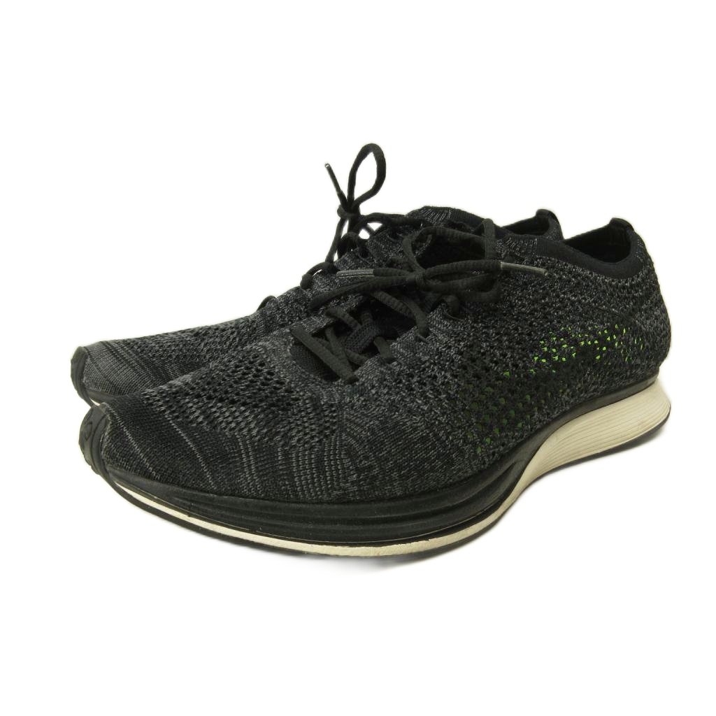 ナイキ NIKE フライニットレーサー FLYKNIT RACER スニーカー ランニングシューズ メッシュ US9.5 27.5cm 黒 ブラック 526628-005 0407 メンズ 260407