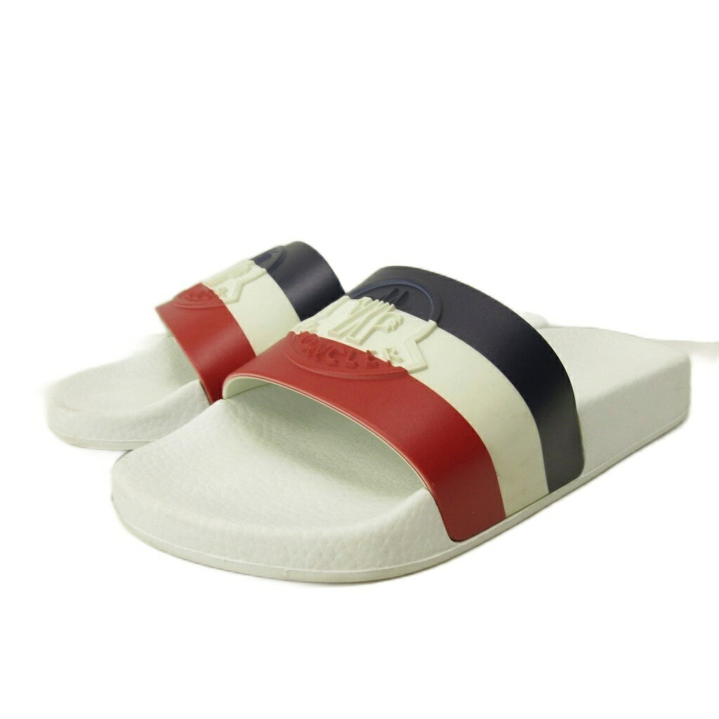 【中古】モンクレール MONCLER バジーレ BASILE シャワーサンダル シューズ ロゴ エン ...