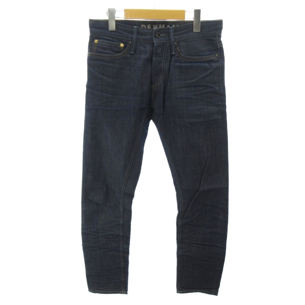 [Used] Denham Razzor Slim Fit Denim Jeans, Slim Fit, Button Fly, W30 L30, Indigo Blue, 0427, Men's [Vector Used Clothing] 260427